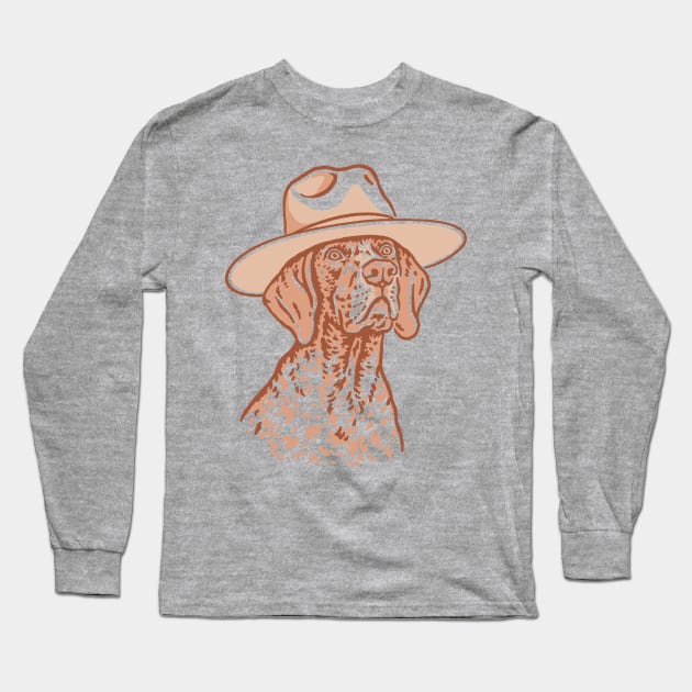 German Shorthaired Pointer Cowdog Long Sleeve T-Shirt by Iambolders